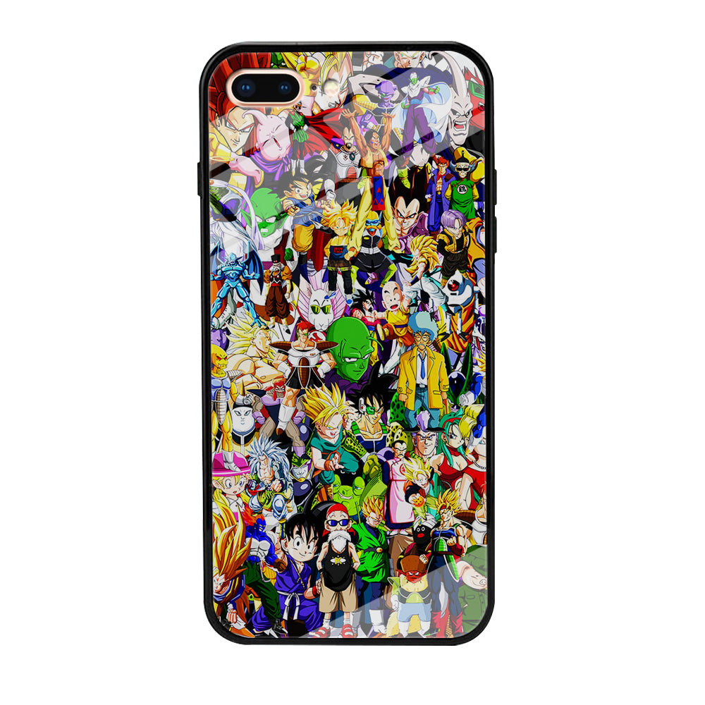 Dragon Ball Z All Characters iPhone 8 Plus Case-Phone Case-Tempered Glass Case-Altracase