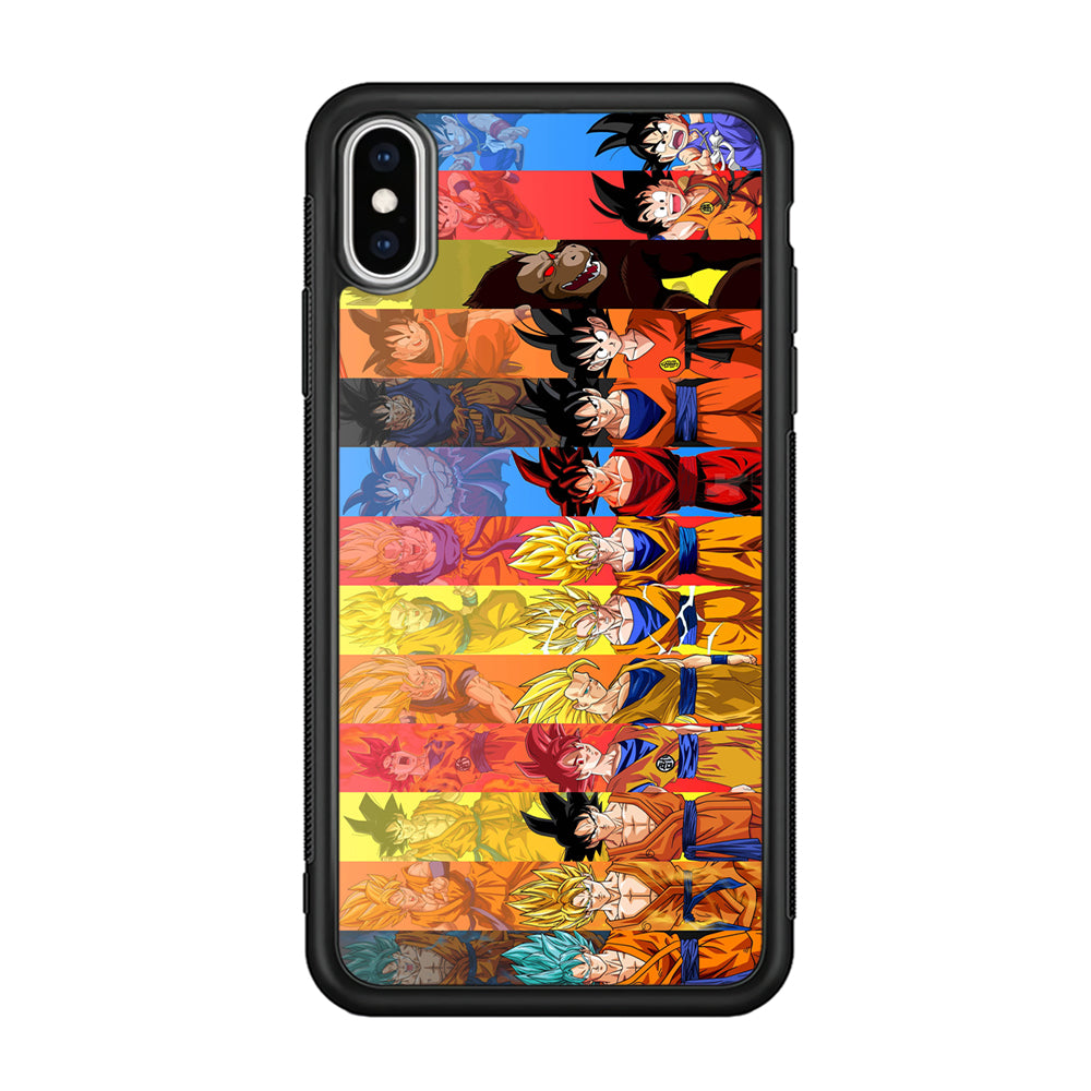 Dragon Ball Z Evolution iPhone Xs Case-Phone Case-Rubber Black (2D Case)-Altracase
