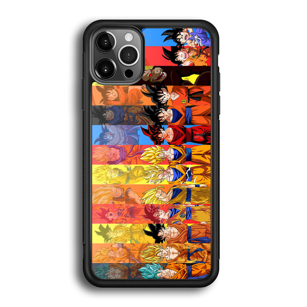 Dragon Ball Z Evolution iPhone 12 Pro Max Case-Phone Case-Rubber Black (2D Case)-Altracase