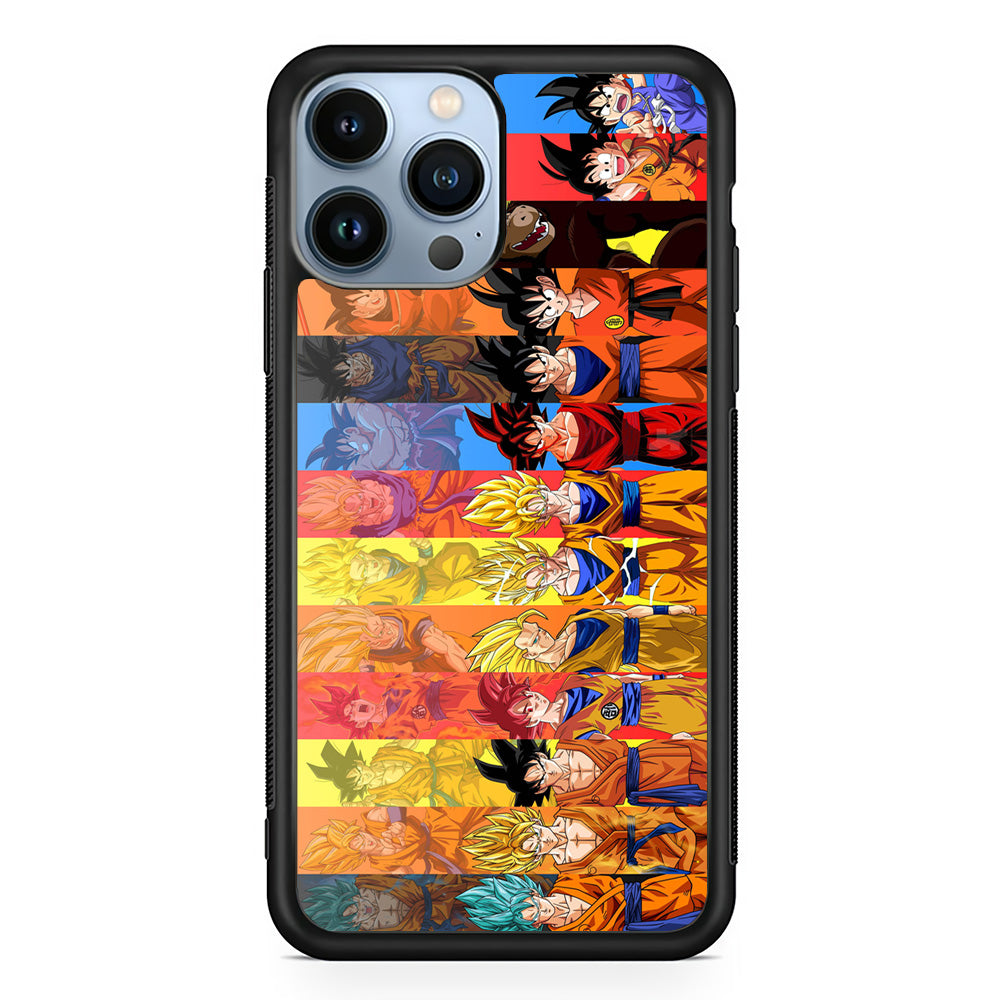 Dragon Ball Z Evolution iPhone 15 Pro Max Case-Phone Case-Rubber Black (2D Case)-Altracase
