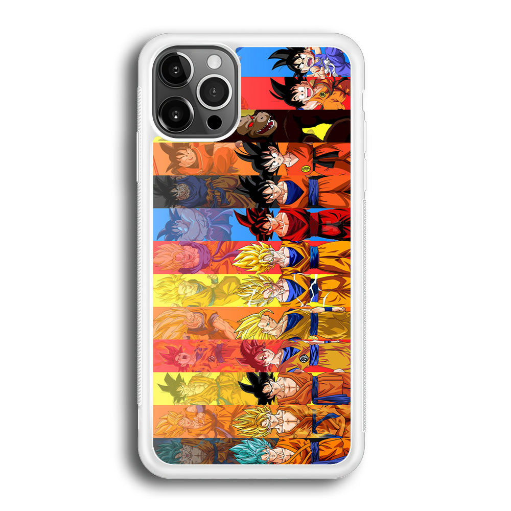 Dragon Ball Z Evolution iPhone 12 Pro Max Case-Phone Case-Rubber White (2D Case)-Altracase