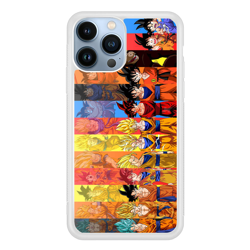 Dragon Ball Z Evolution iPhone 15 Pro Max Case-Phone Case-Rubber White (2D Case)-Altracase