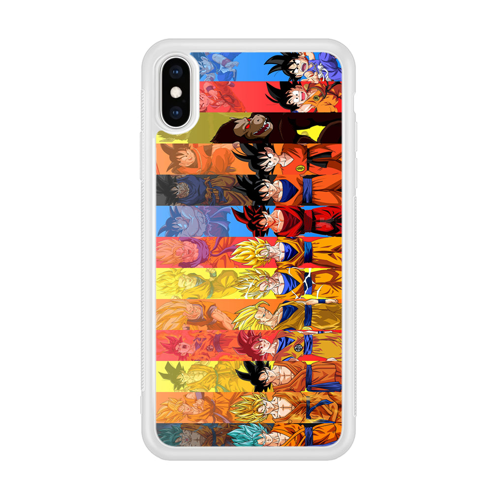 Dragon Ball Z Evolution iPhone Xs Case-Phone Case-Rubber White (2D Case)-Altracase