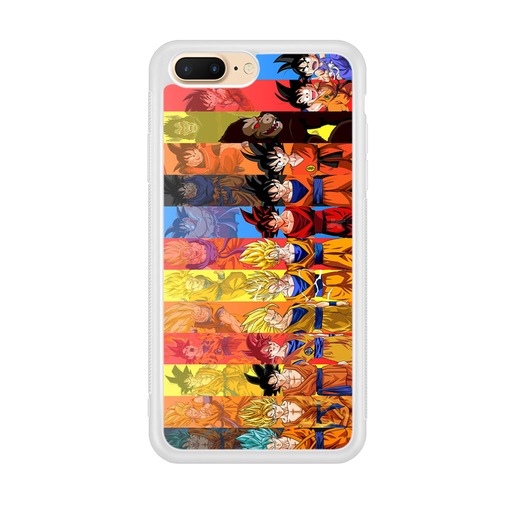 Dragon Ball Z Evolution iPhone 8 Plus Case-Phone Case-Rubber White (2D Case)-Altracase