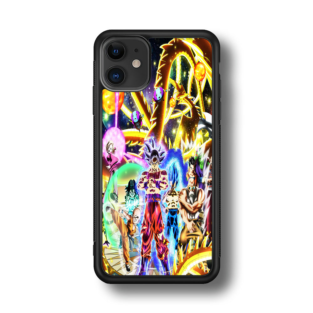 Dragon Ball Z Galaxy iPhone 11 Case-Phone Case-Rubber Black (2D Case)-Altracase