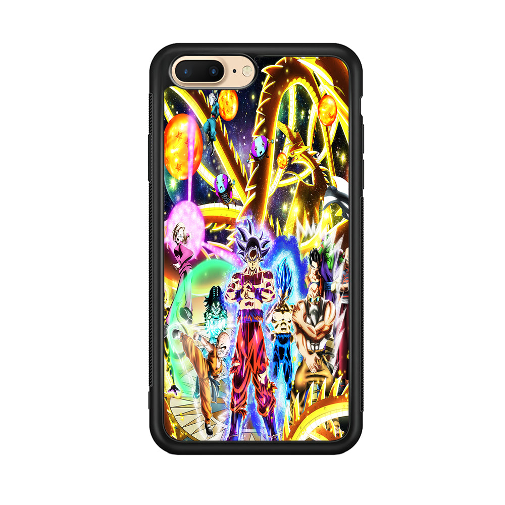Dragon Ball Z Galaxy iPhone 7 Plus Case-Phone Case-Rubber Black (2D Case)-Altracase