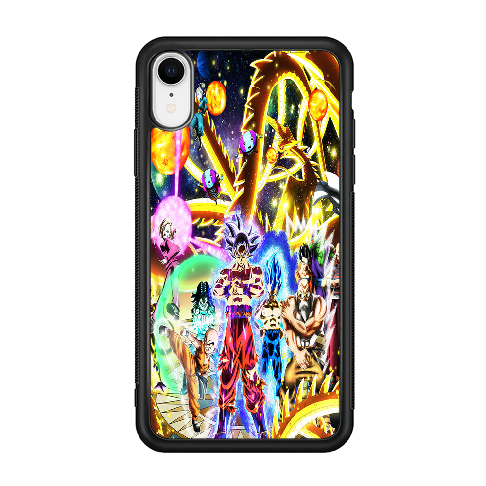 Dragon Ball Z Galaxy iPhone XR Case-Phone Case-Rubber Black (2D Case)-Altracase