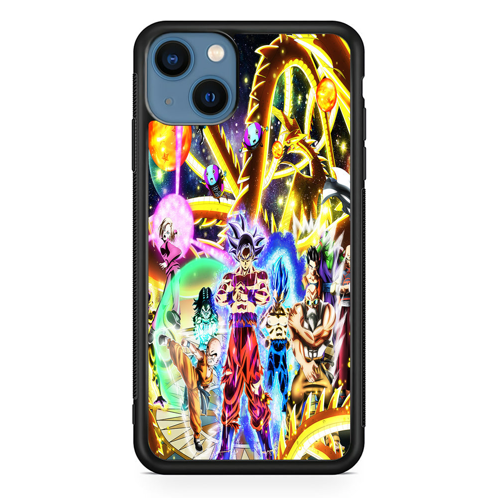 Dragon Ball Z Galaxy iPhone 13 Case-Phone Case-Rubber Black (2D Case)-Altracase