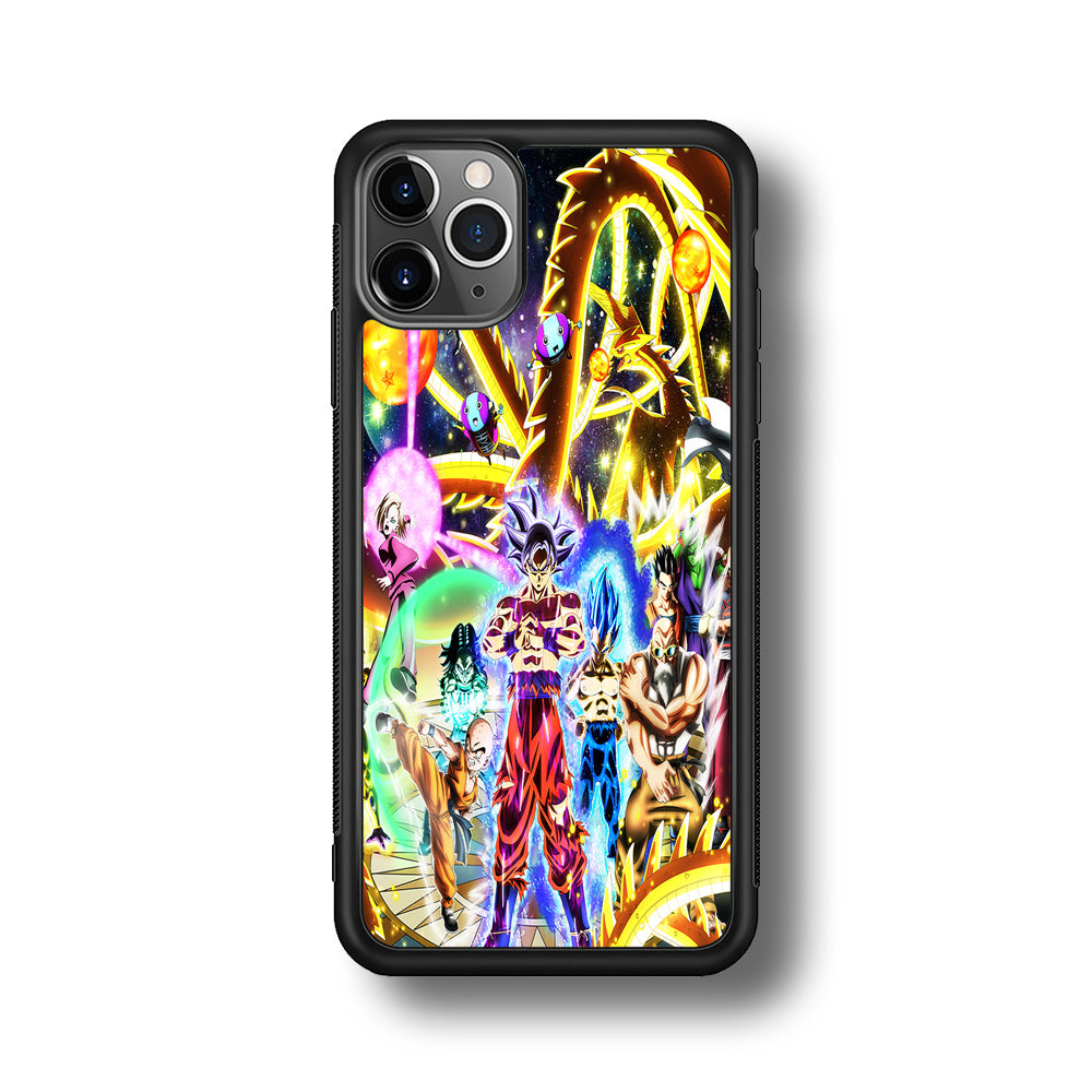 Dragon Ball Z Galaxy iPhone 11 Pro Case-Phone Case-Rubber Black (2D Case)-Altracase