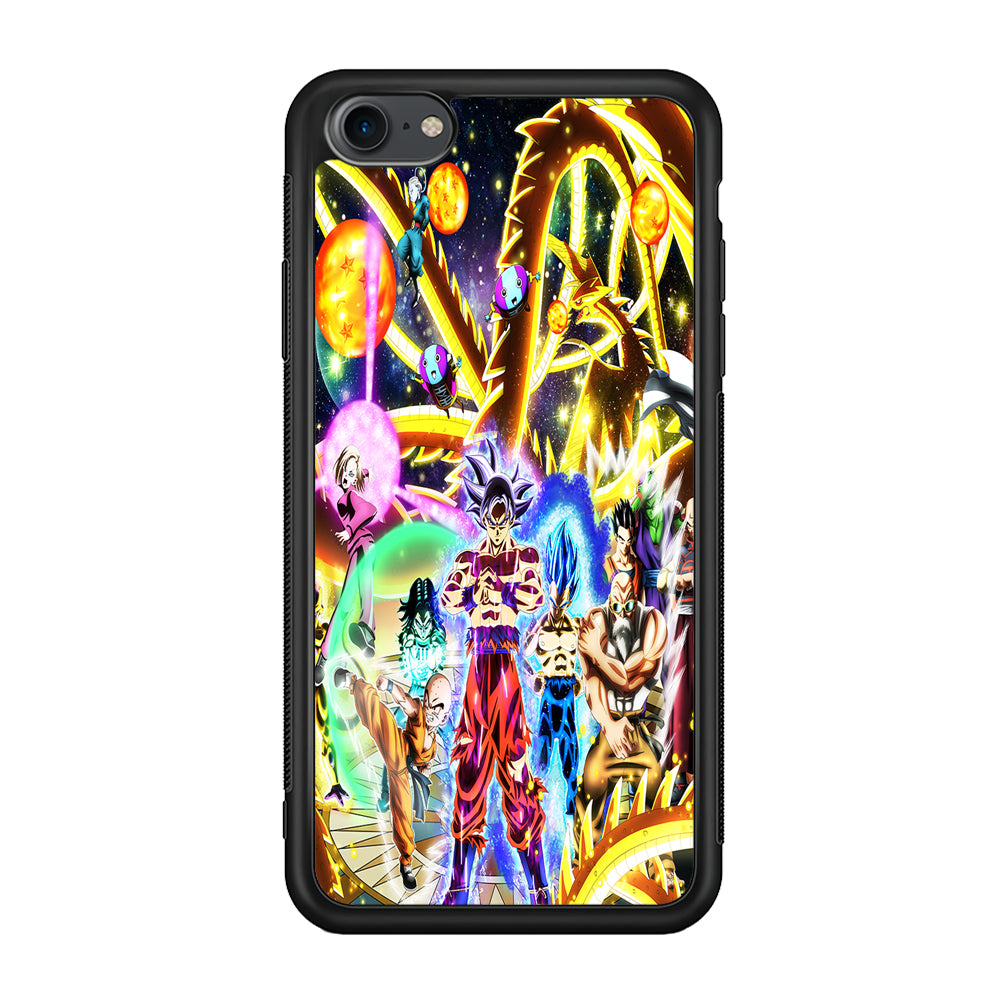 Dragon Ball Z Galaxy iPhone 7 Case-Phone Case-Rubber Black (2D Case)-Altracase