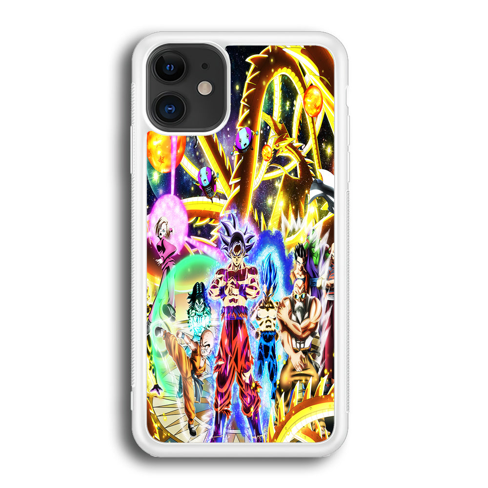 Dragon Ball Z Galaxy iPhone 12 Case-Phone Case-Rubber White (2D Case)-Altracase
