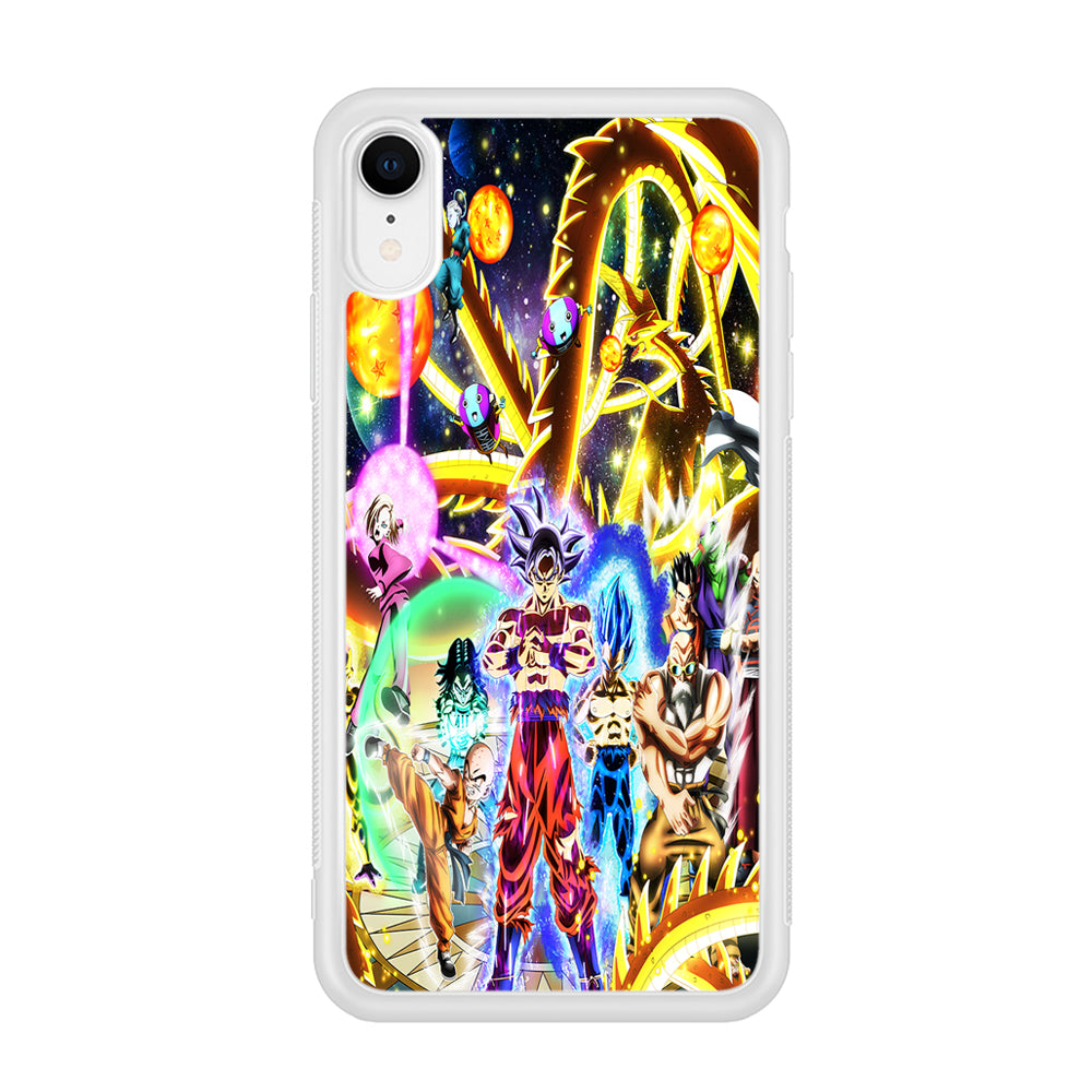 Dragon Ball Z Galaxy iPhone XR Case-Phone Case-Rubber White (2D Case)-Altracase