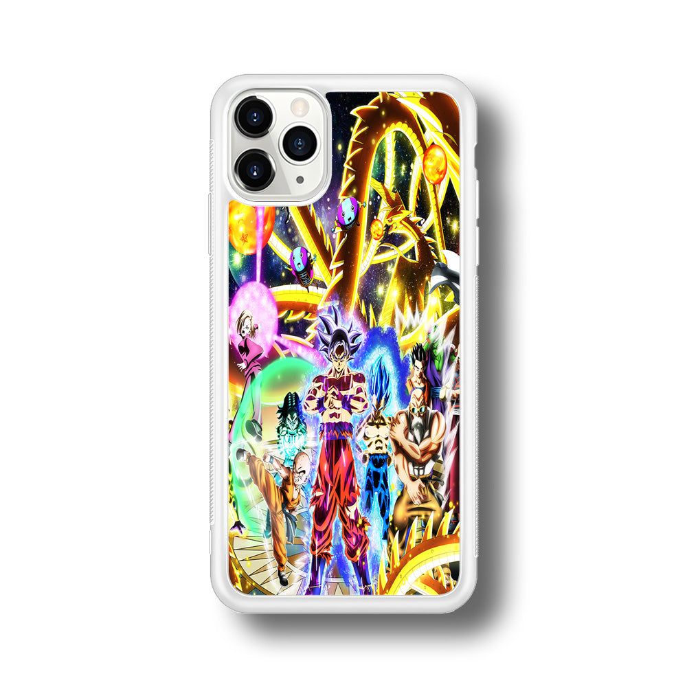 Dragon Ball Z Galaxy iPhone 11 Pro Case-Phone Case-Rubber White (2D Case)-Altracase