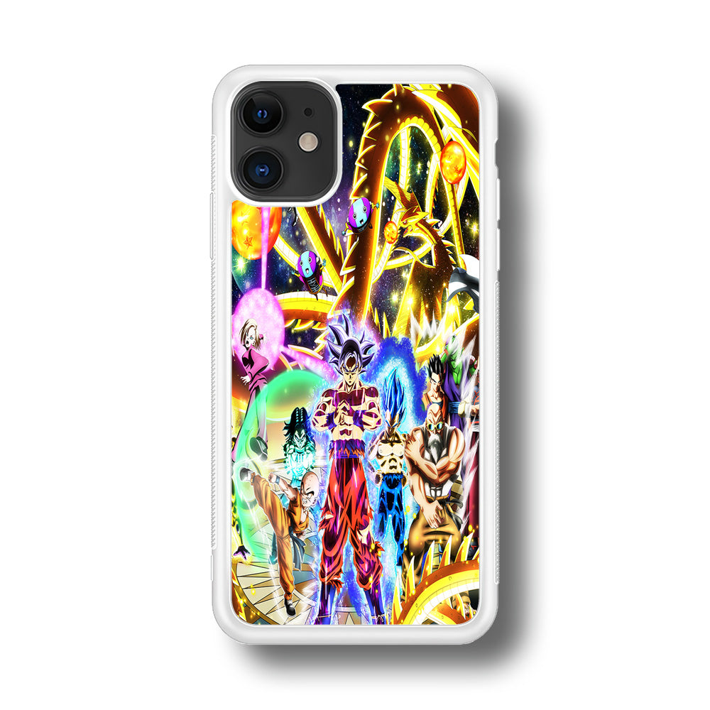 Dragon Ball Z Galaxy iPhone 11 Case-Phone Case-Rubber White (2D Case)-Altracase