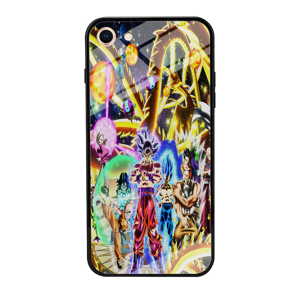 Dragon Ball Z Galaxy iPhone SE 2020 Case-Phone Case-Tempered Glass Case-Altracase
