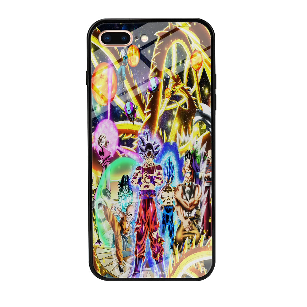 Dragon Ball Z Galaxy iPhone 8 Plus Case-Phone Case-Tempered Glass Case-Altracase
