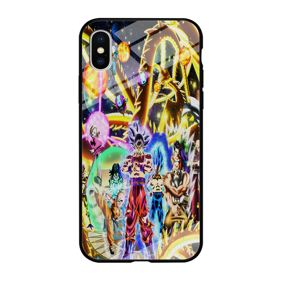 Dragon Ball Z Galaxy iPhone Xs Case-Phone Case-Tempered Glass Case-Altracase