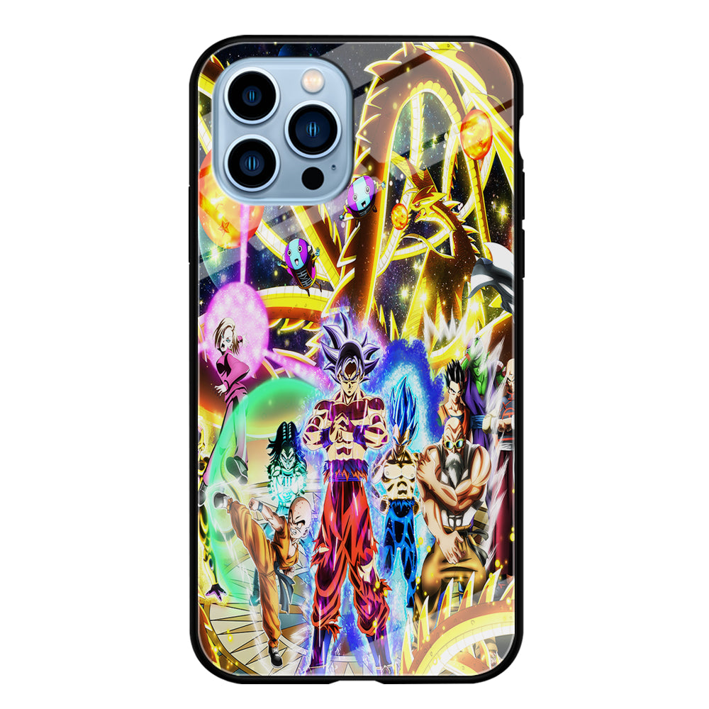 Dragon Ball Z Galaxy iPhone 15 Pro Max Case-Phone Case-Tempered Glass Case-Altracase