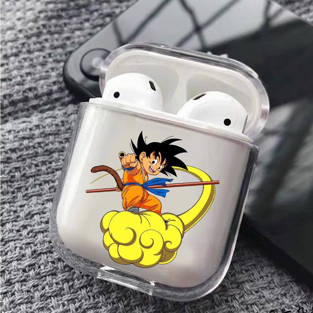 Dragon Ball Goku on Nimbus Cloud Hard Plastic Protective Clear Case Cover For Apple Airpods-AirPod Case-Altracase