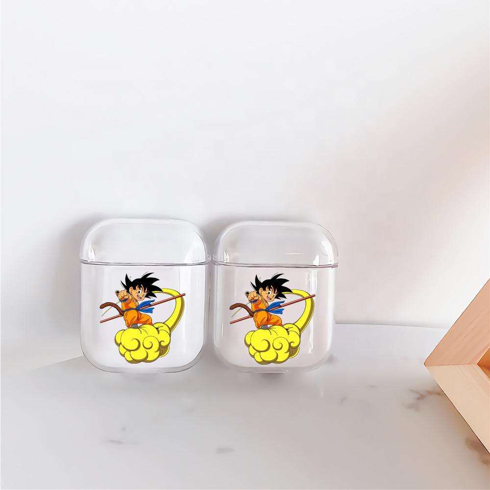 Dragon Ball Goku on Nimbus Cloud Hard Plastic Protective Clear Case Cover For Apple Airpods-AirPod Case-Altracase