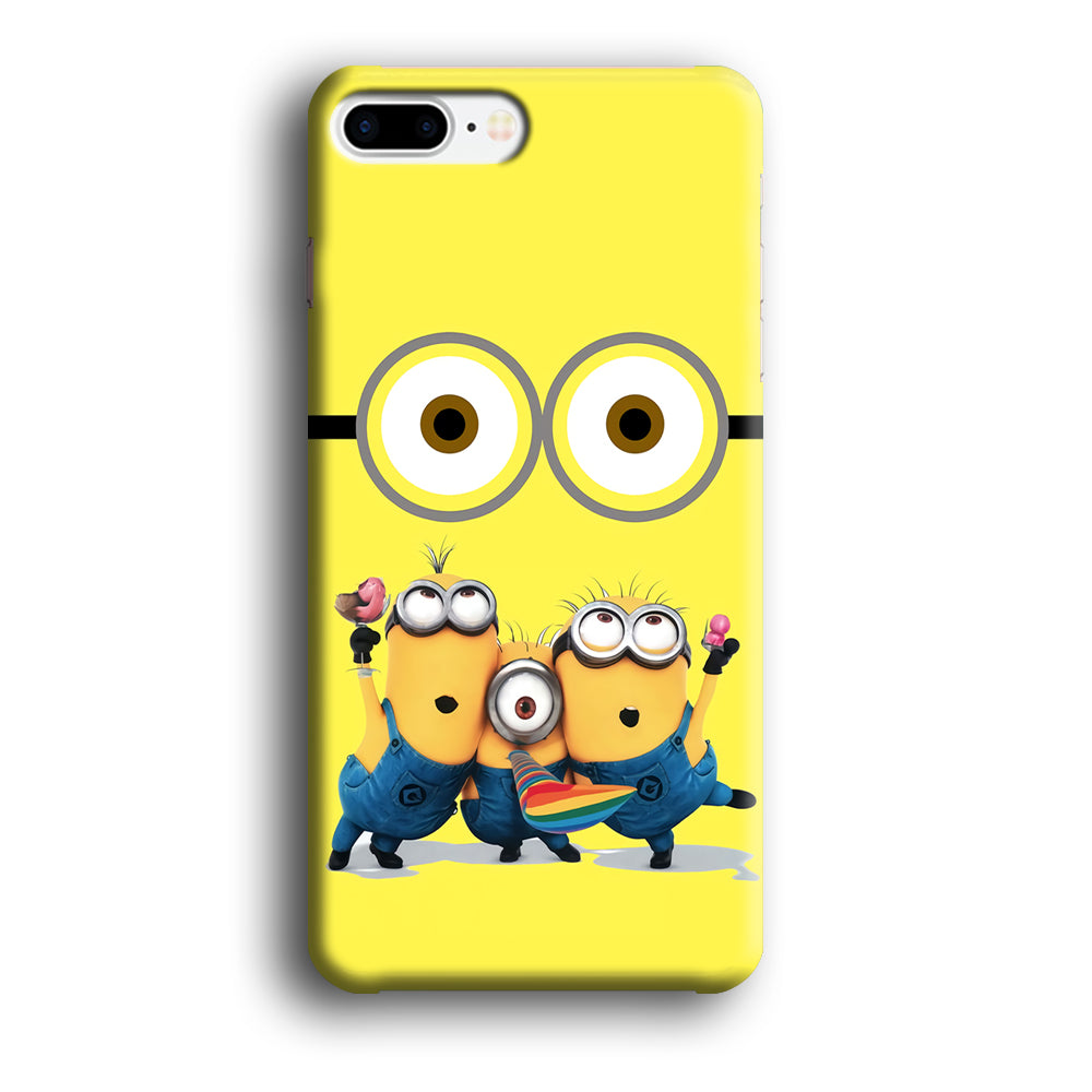 Eyes and Three Minions iPhone 7 Plus Case-Phone Case-3D Case-Altracase