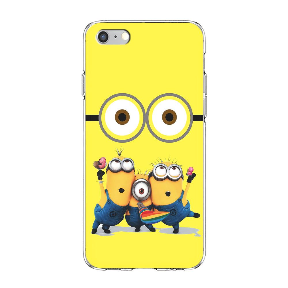 Eyes and Three Minions iPhone 6 | 6s Case-Phone Case-Clear Soft Case-Altracase