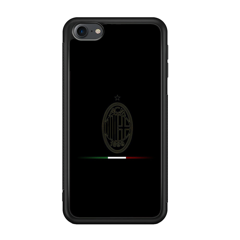 FB AC Milan iPod Touch 6 Case-Phone Case-Rubber Black (2D Case)-Altracase