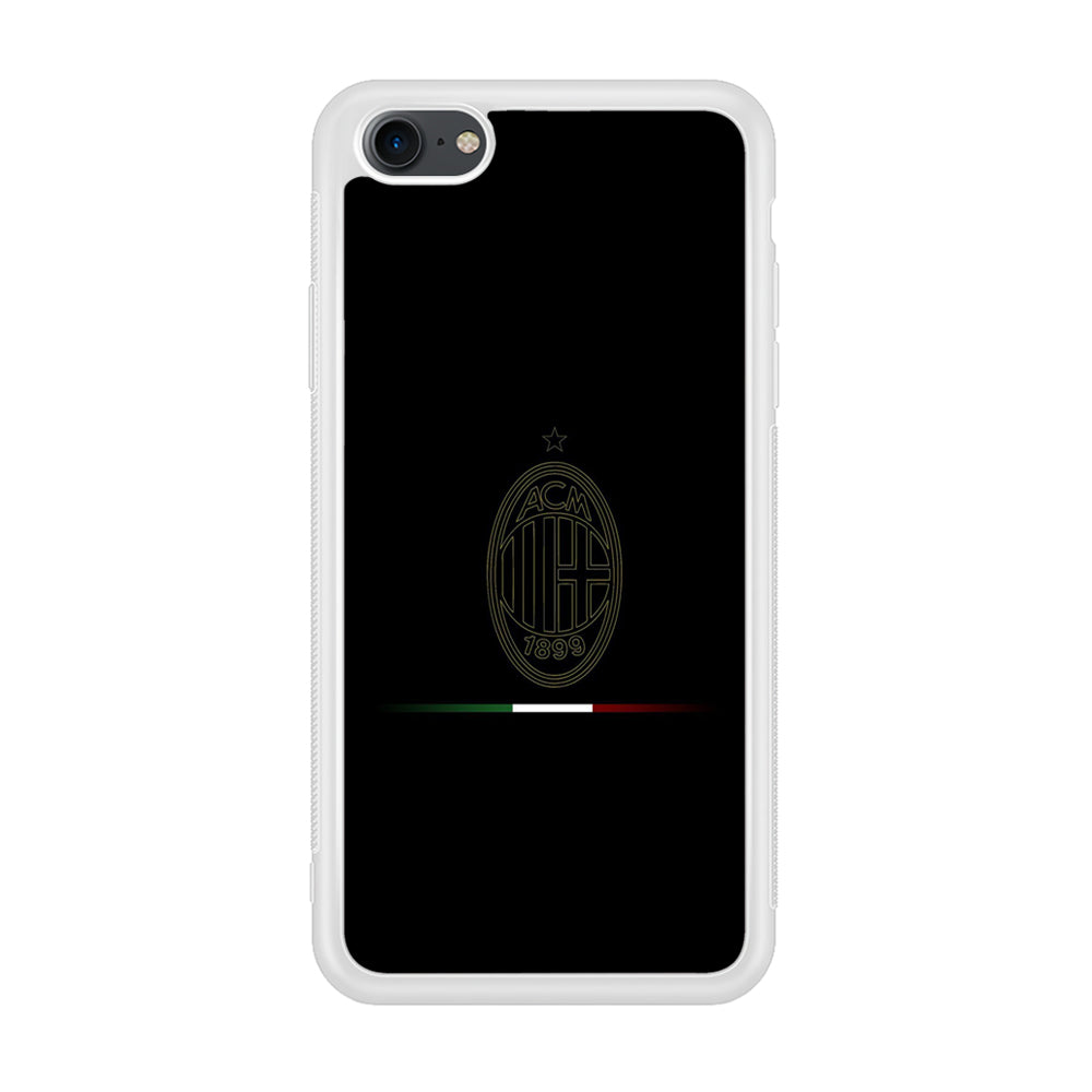 FB AC Milan iPhone 7 Case-Phone Case-Rubber White (2D Case)-Altracase
