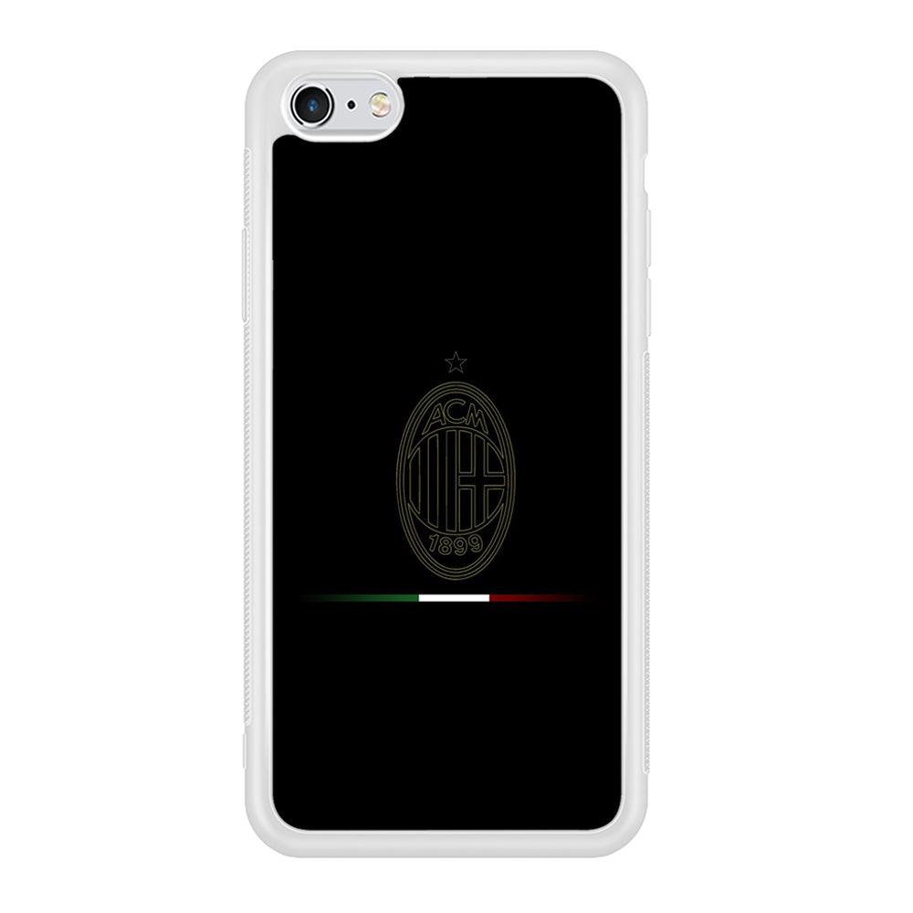 FB AC Milan iPhone 6 | 6s Case-Phone Case-Rubber White (2D Case)-Altracase