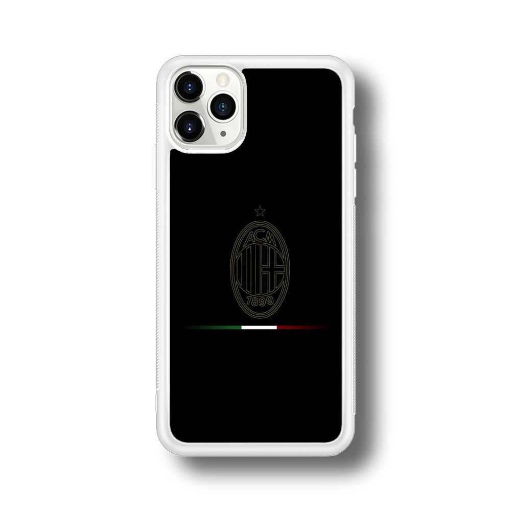 FB AC Milan iPhone 11 Pro Case-Phone Case-Rubber White (2D Case)-Altracase