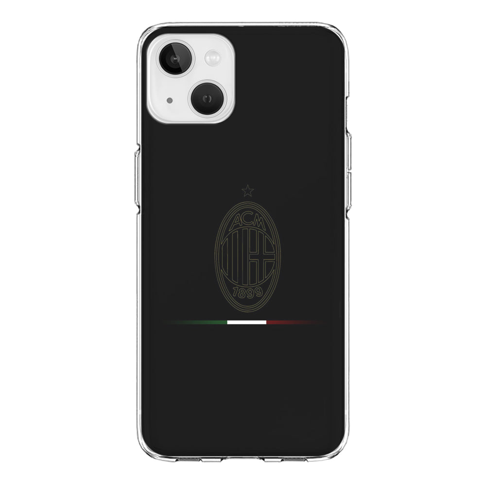 FB AC Milan iPhone 13 Mini Case-Phone Case-Clear Soft Case-Altracase