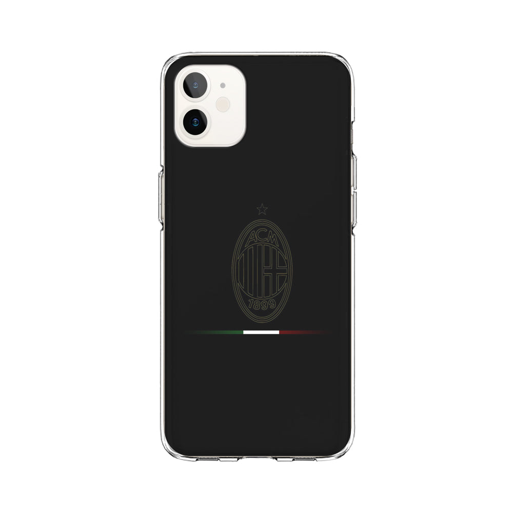 FB AC Milan iPhone 12 Mini Case-Phone Case-Clear Soft Case-Altracase