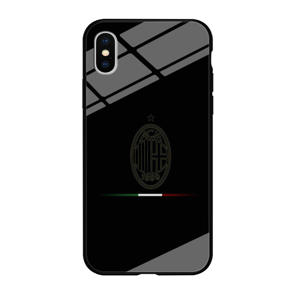 FB AC Milan iPhone Xs Case-Phone Case-Tempered Glass Case-Altracase