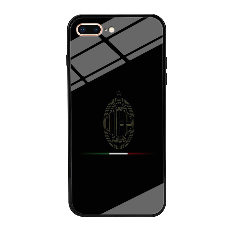FB AC Milan iPhone 8 Plus Case-Phone Case-Tempered Glass Case-Altracase