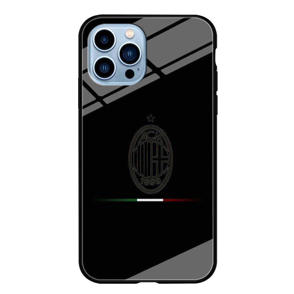 FB AC Milan iPhone 15 Pro Max Case-Phone Case-Tempered Glass Case-Altracase