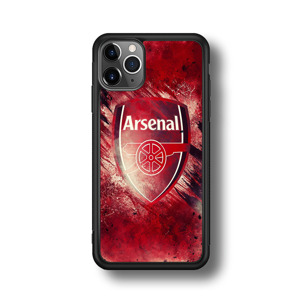 FB Arsenal iPhone 11 Pro Case-Phone Case-Rubber Black (2D Case)-Altracase