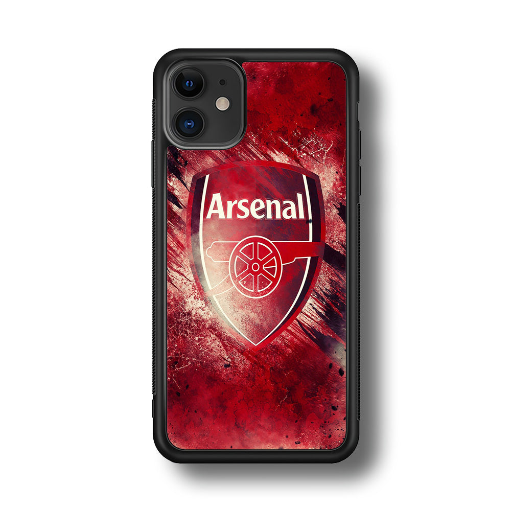 FB Arsenal iPhone 11 Case-Phone Case-Rubber Black (2D Case)-Altracase