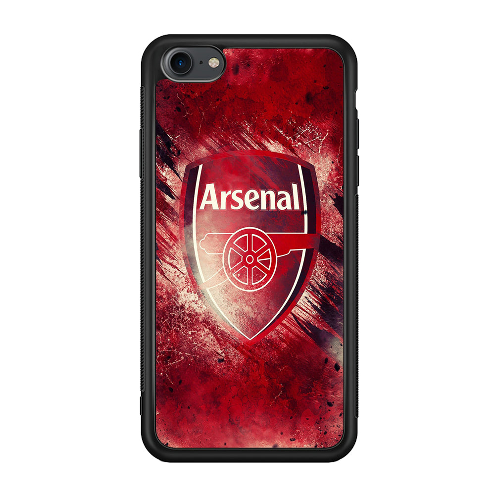 FB Arsenal iPhone 7 Case-Phone Case-Rubber Black (2D Case)-Altracase