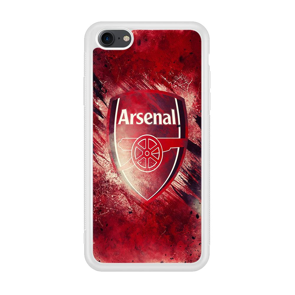 FB Arsenal iPhone 7 Case-Phone Case-Rubber White (2D Case)-Altracase