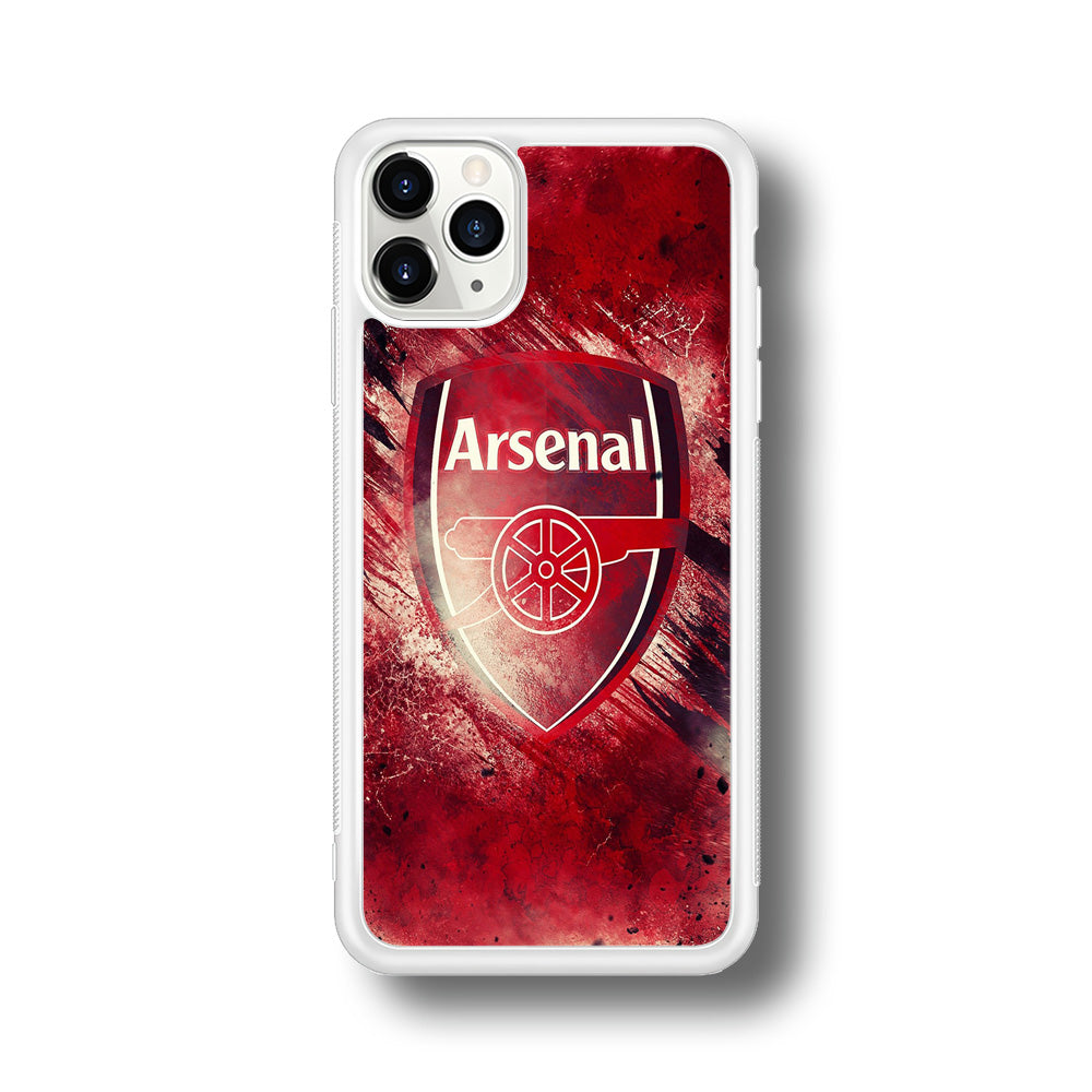 FB Arsenal iPhone 11 Pro Case-Phone Case-Rubber White (2D Case)-Altracase