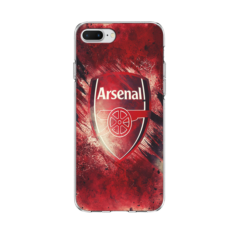 FB Arsenal iPhone 8 Plus Case-Phone Case-Clear Soft Case-Altracase