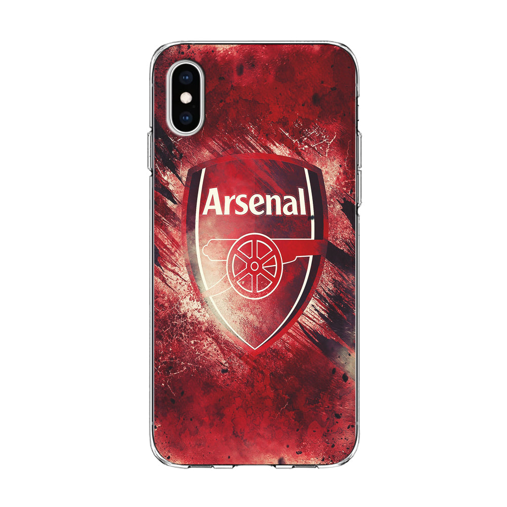 FB Arsenal iPhone Xs Case-Phone Case-Clear Soft Case-Altracase