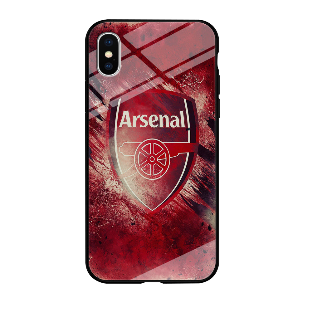 FB Arsenal iPhone Xs Case-Phone Case-Tempered Glass Case-Altracase