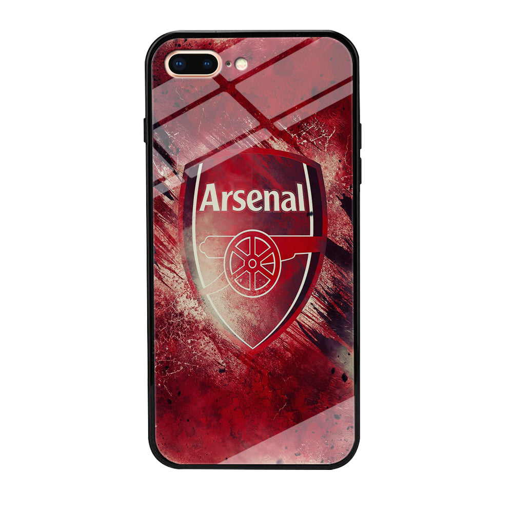 FB Arsenal iPhone 8 Plus Case-Phone Case-Tempered Glass Case-Altracase