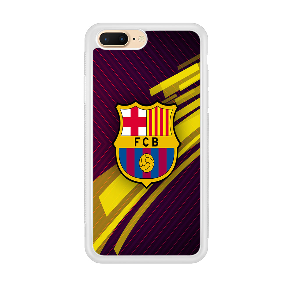 FB Barcelona 001 iPhone 8 Plus Case-Phone Case-Rubber White (2D Case)-Altracase