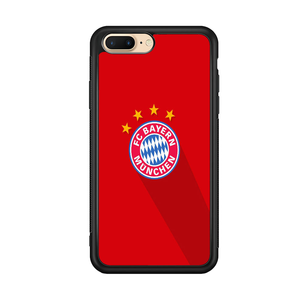 FB Bayern Munich 003 iPhone 8 Plus Case-Phone Case-Rubber Black (2D Case)-Altracase