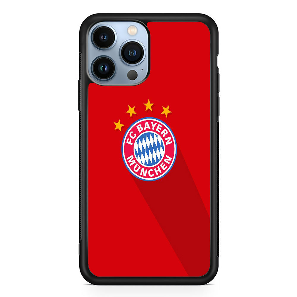 FB Bayern Munich 003 iPhone 15 Pro Case-Phone Case-Rubber Black (2D Case)-Altracase