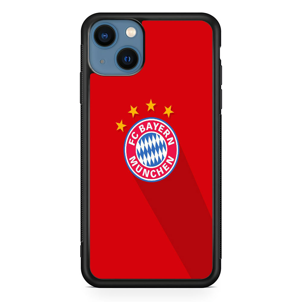 FB Bayern Munich 003 iPhone 13 Case-Phone Case-Rubber Black (2D Case)-Altracase