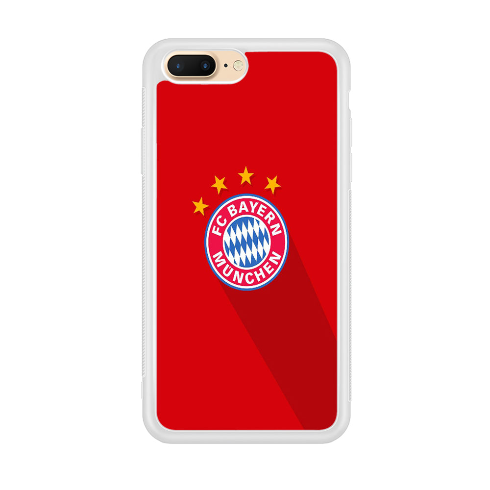 FB Bayern Munich 003 iPhone 8 Plus Case-Phone Case-Rubber White (2D Case)-Altracase