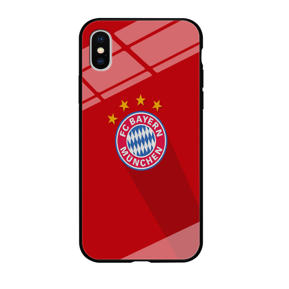FB Bayern Munich 003 iPhone Xs Case-Phone Case-Tempered Glass Case-Altracase